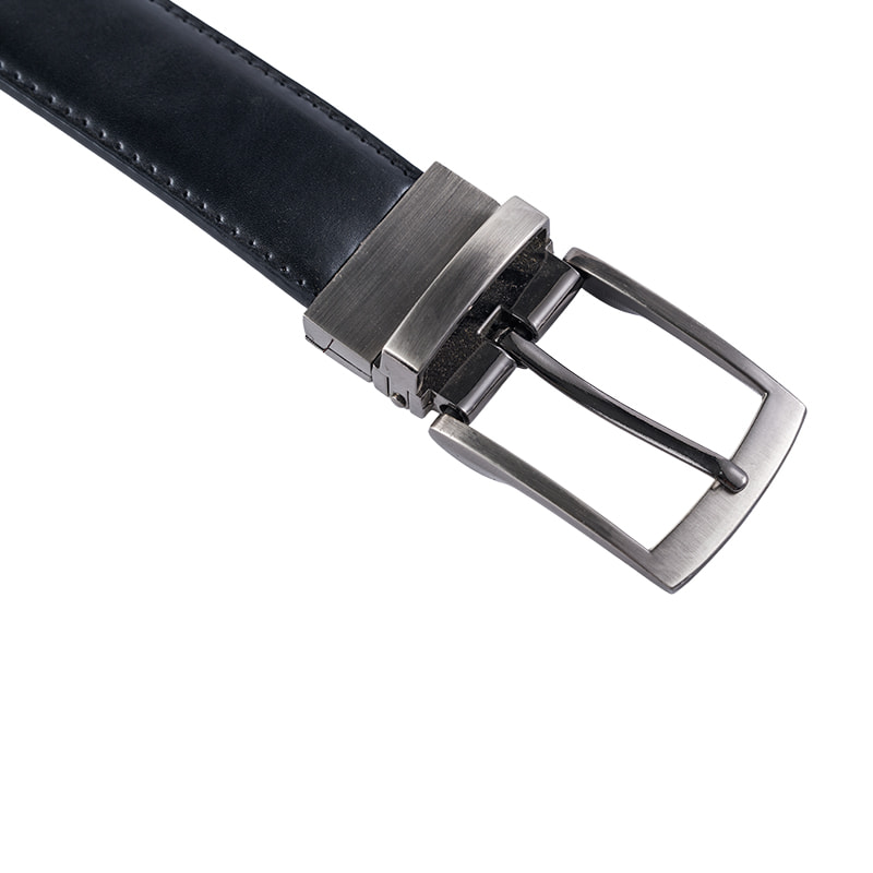 Schwarzer Kaffee Double Face Classic Wendegürtel