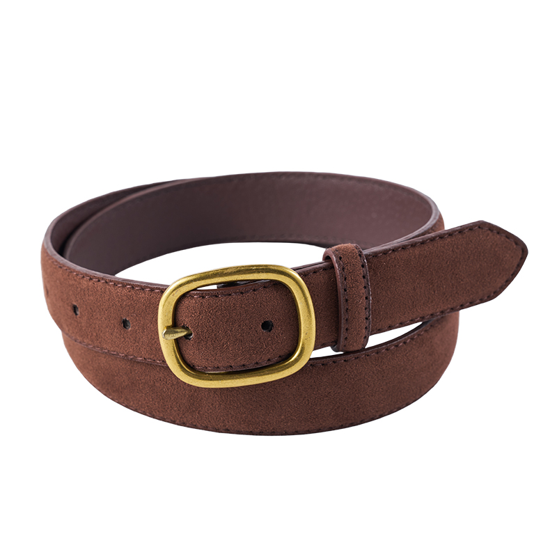 Vintage brauner Leder-Freizeitgürtel