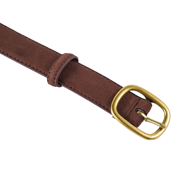 Vintage brauner Leder-Freizeitgürtel