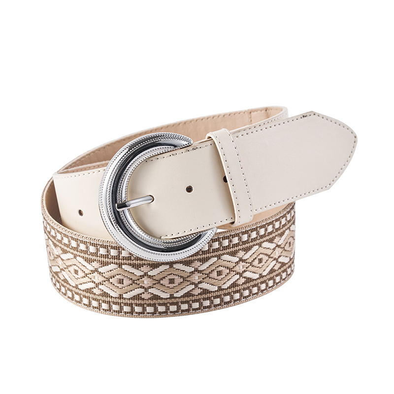 Boho Western Leder geflochtener Gürtel
