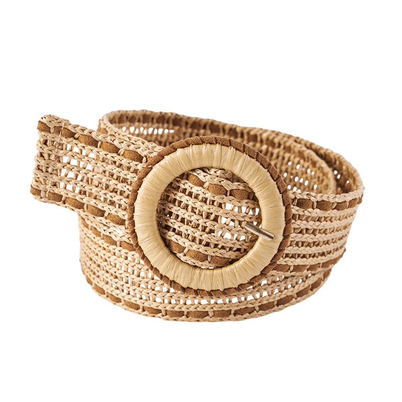 Boho-Hohlgewebe-PP-Stroh-Damengürtel Boho-Hohlgewebe-PP-Stroh-Damengürtel